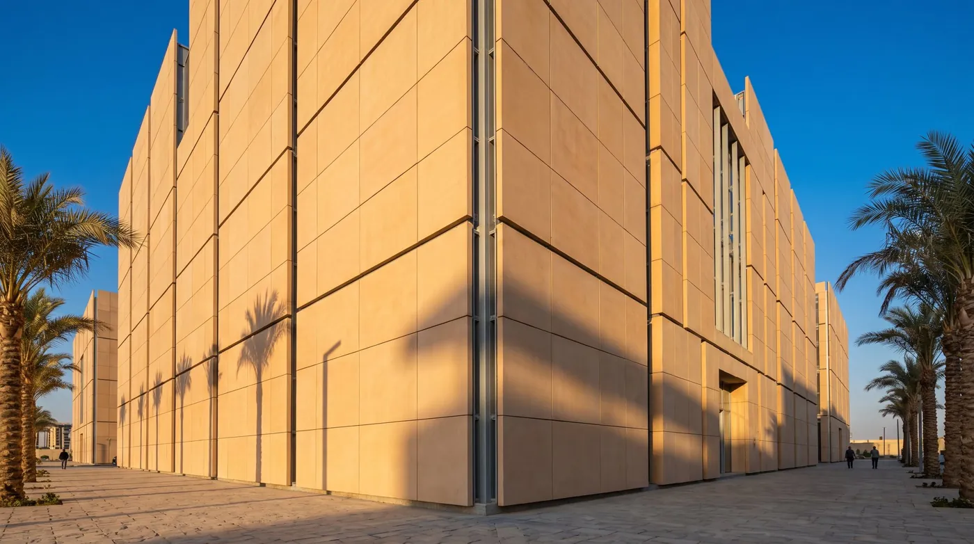 Buildings in the new Egyptian capital with clad façades